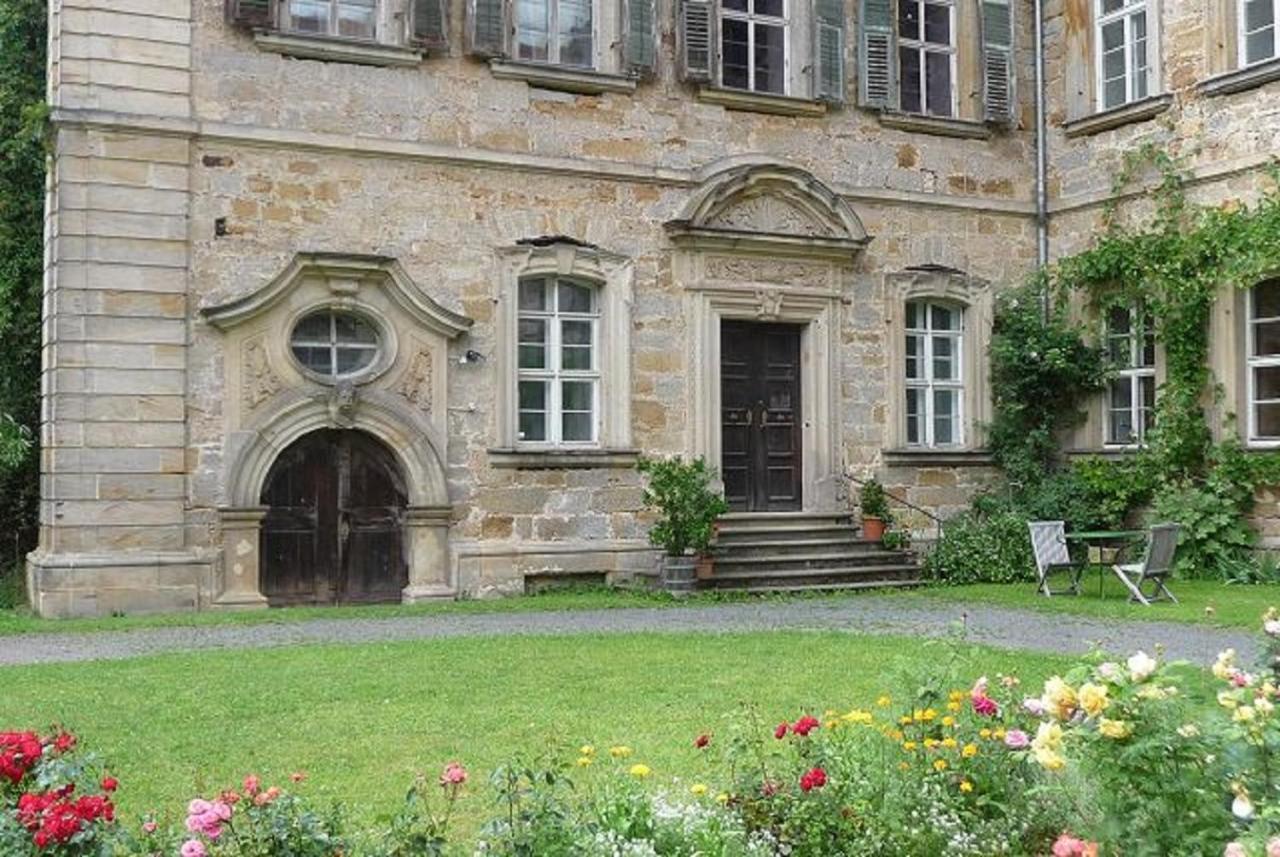 Ferienzimmer Im Schloss Burgpreppach Hotel Exterior foto